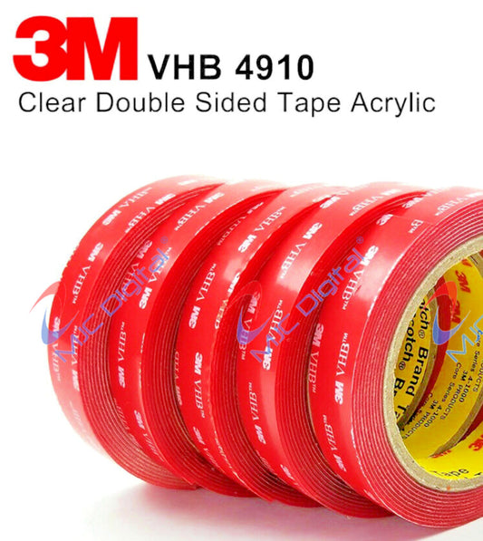 3M™ VHB 4910 CLEAR Double Sided Tape 3m Transparent Strong Acrylic Foam Mounting